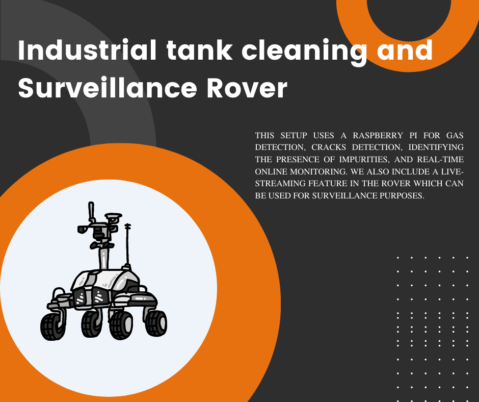Industrial tank cleaning and survillance rover